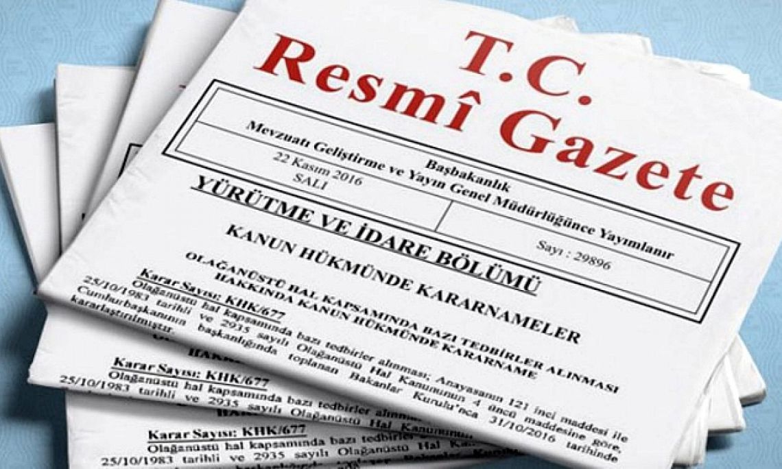 7519 Sayılı Kanun Resmi Gazete'de yayımlanarak yürürlüğe girdi.